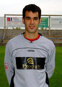 El porter del Palamós CF, Toni Montero.