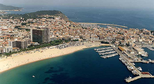 La foto de Palamós que apareix al web de Telecinco.