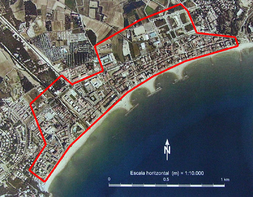 La zona on es restringiran les plantes d'aparcament soterrat.