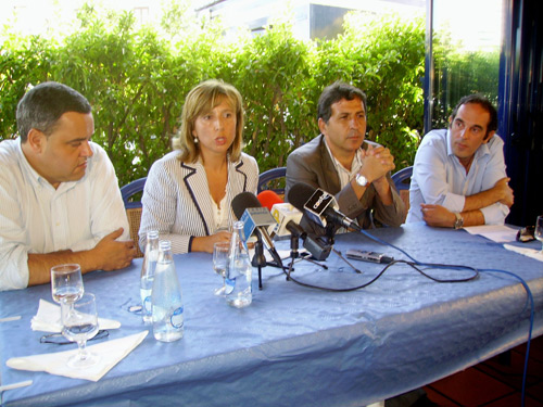 Presentació del Torneig Costa Brava, aquest matí a Palamós.