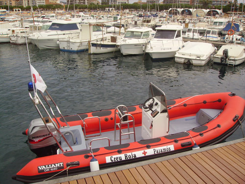 La nova llanxa de Creu Roja Palamós.