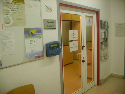 L'oficina d'Acció Social i Ciutadania a Palamós.