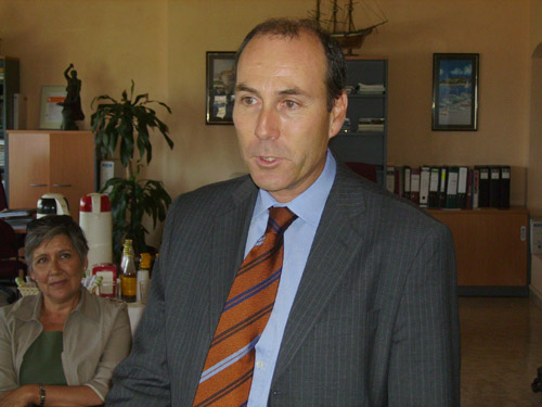 El president de la Cambra de Comerç de Palamós, Xavier Ribera.