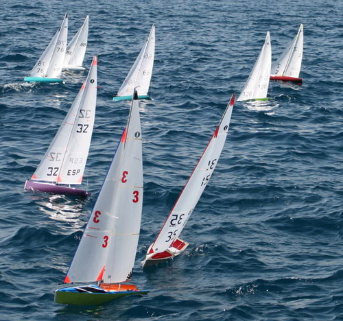 Vaixells de vela de ràdio control.