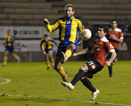 Imatge d'arxiu d'un partit de la FE Palamós, la temporada passada.