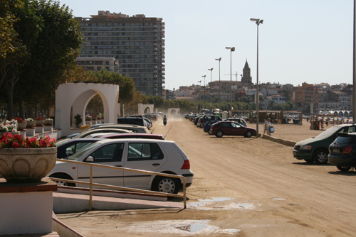L'aparcament de la platja Gran, aquest passat estiu.