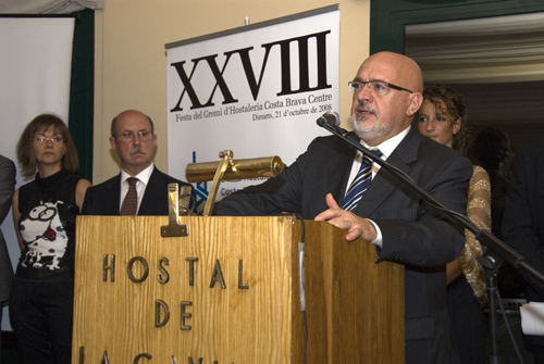 Josep Huguet, en primer terme, i Miquel Ferriol, a l'esquerra.