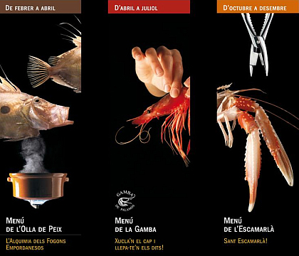 Les tres campanyes gastronòmiques que organitza l'Associació de Restaurants de la Badia.