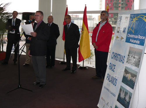 Un moment de l'acte de presentació que s'ha fet aquest migdia al Saló Nàutic de Barcelona. Foto: Alfred Farré.