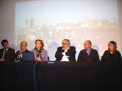 Un moment de l'acte en què l'Ajuntament de Palamós ha valorat el creuer de treball i formació.