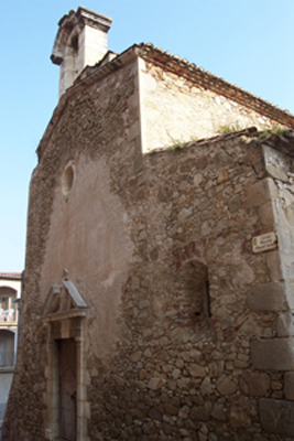 La capella del Carme abans de l’inici de les obres de rehabilitació.