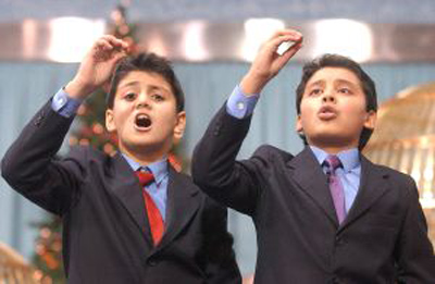 Els alumnes del col·legi San Ildefonso han aportat novament alegries amb la Grossa de Nadal.