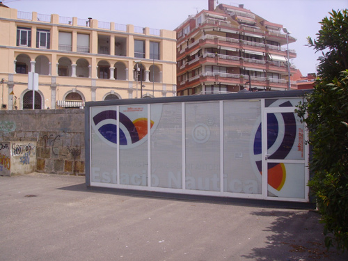 Mòdul d'informació d'Estació Nàutica a la zona de La Planassa.