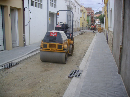 Les obres que es van fer al carrer d'Emili Joan.