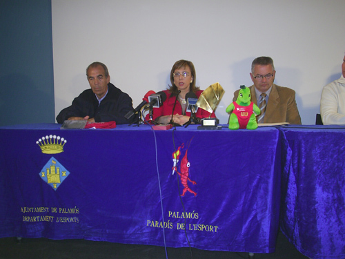 Un moment de l'acte de presentació que s'ha fet avui a Palamós.