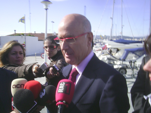 Josep Antoni Duran i Lleida, avui a Palamós.