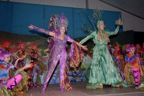 El Carnestoles i la Reina del Carnaval de Palamós 2009. (Fotografia cedida per Josep Lois).