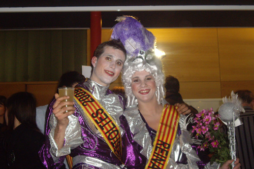 El Rei i la Reina del Carnaval de Calonge 2009.