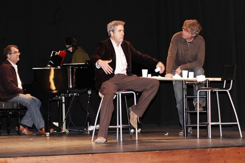 Moment d'un assaig de 'L'Aquari'.