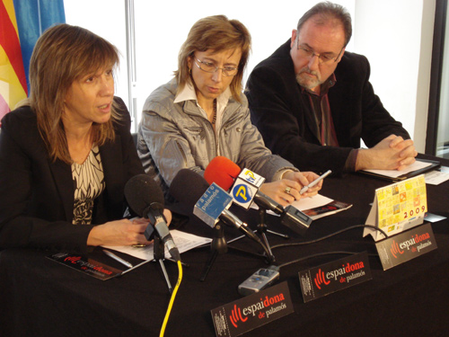 Permanyer, FerrÃ©s i Palet en la presentaciÃ³ de l'Espai Dona.