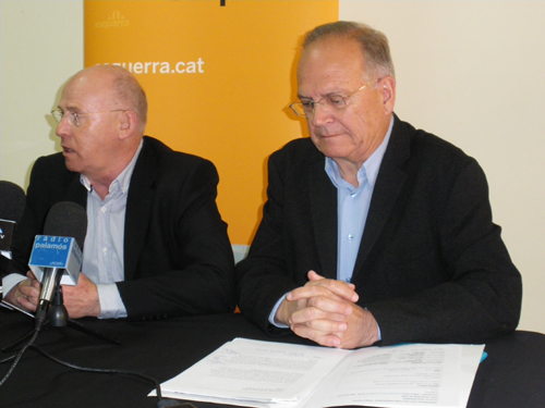 Pere Vigo i Miquel Bofill, avui a Palamós.