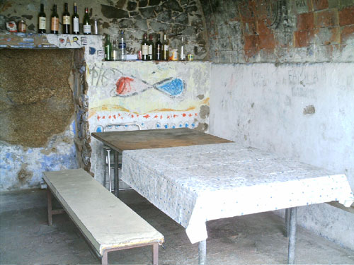 La barraca de cala Estreta, en una imatge d'arxiu.