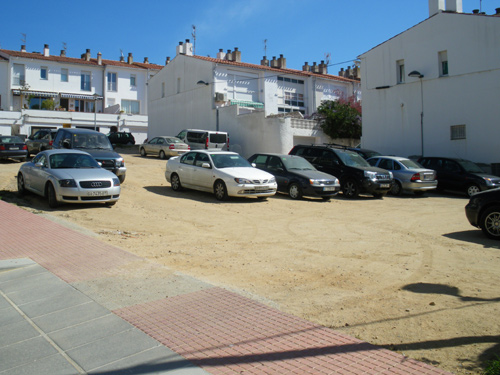 La plaça on es faran les obres.