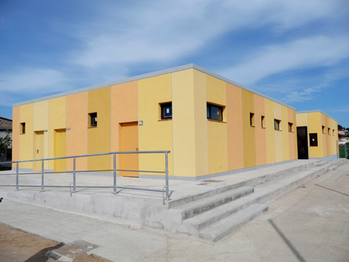 Els nous vestidors de la zona esportiva municipal Josep Massot i Sais.