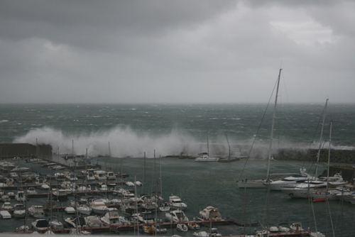 El port Marina, el dia del temporal.