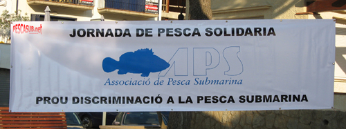 Una de les pancartes que es va poder veure ahir a Tamariu.