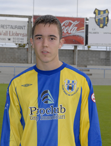El jugador del Palamós CF, Marc Pujol.