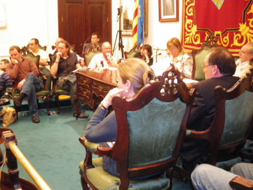 El Ple municipal d'ahir a la nit.