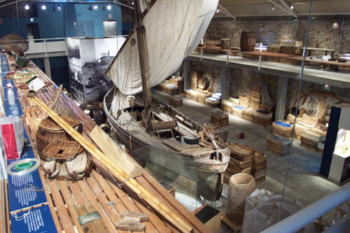 L'exposició permament del Museu de la Pesca de Palamós.