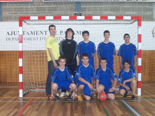 L'equip cadet del Club Futbol Sala Palamós 2008-2009.