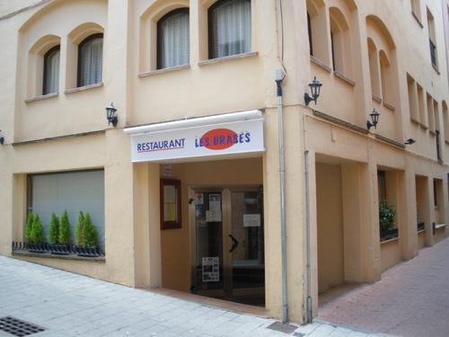 El restaurant Les Brases, aquest matí.