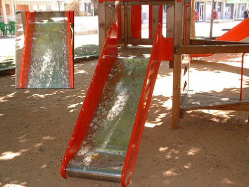 Una zona lúdica infantil a Palamós.