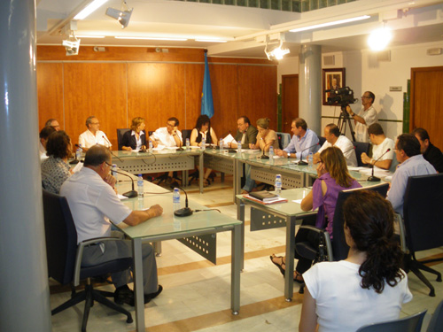 El Ple de l'Ajuntament de Palamós, reunit ahir.