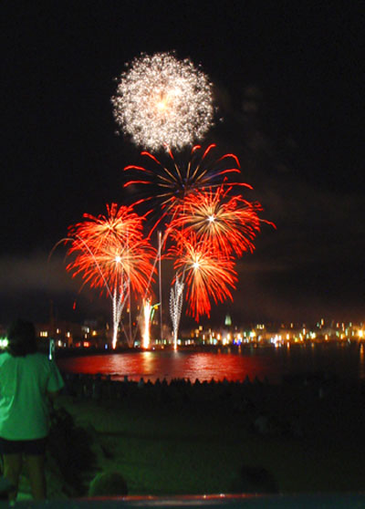 Focs artificials a Palamós, en una imatge d'arxiu.