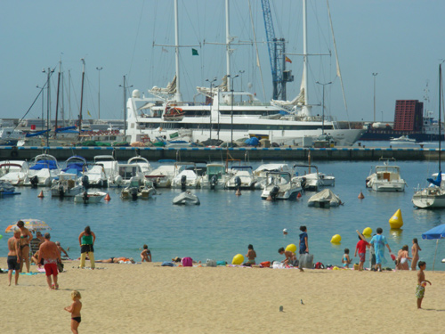 El creuer Le Ponant, avui a Palamós.