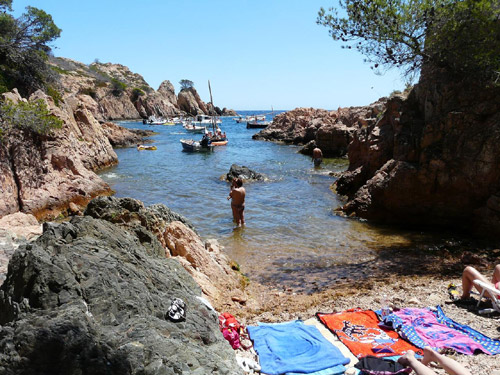 La cala d'Aigua Xelida, aquest cap de setmana.