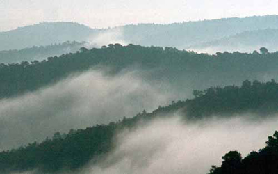 Una vista del massís de les Gavarres.
