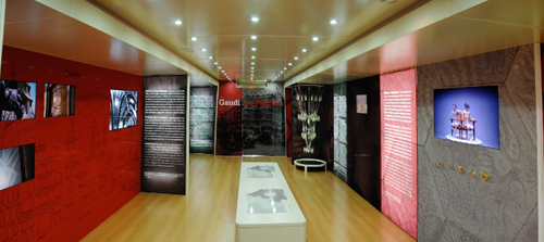 Imatge de l'exposició del Bus de Caixa Catalunya.