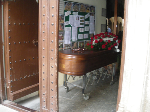 Comiat de Joan Castellví, aquesta tarda.