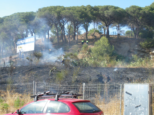 Un petit incendi, aquest mateix estiu, a la zona del Molí de Vent.