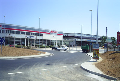 El giratori del polígon industrial de Sant Joan.