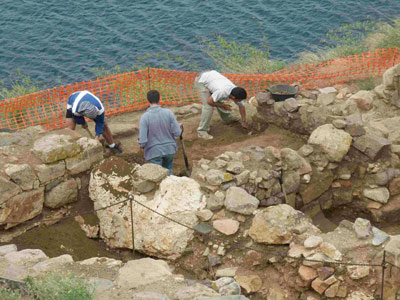 Excavacions al jaciment de Castell, en una imatge d'arxiu.