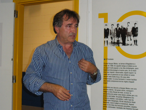 El president del Palamós CF, Emili Caballero.