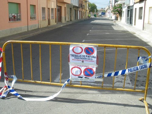 Una tanca al carrer de Londres, avui.
