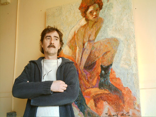 El pintor Eduard de Cabrera.