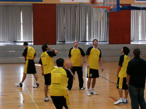 Jugadors del sènior masculí del CE Palamós, en una imatge d'arxiu.